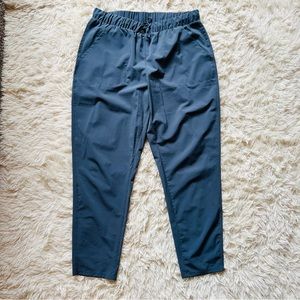 Gray/Blue Dress Pant Capri